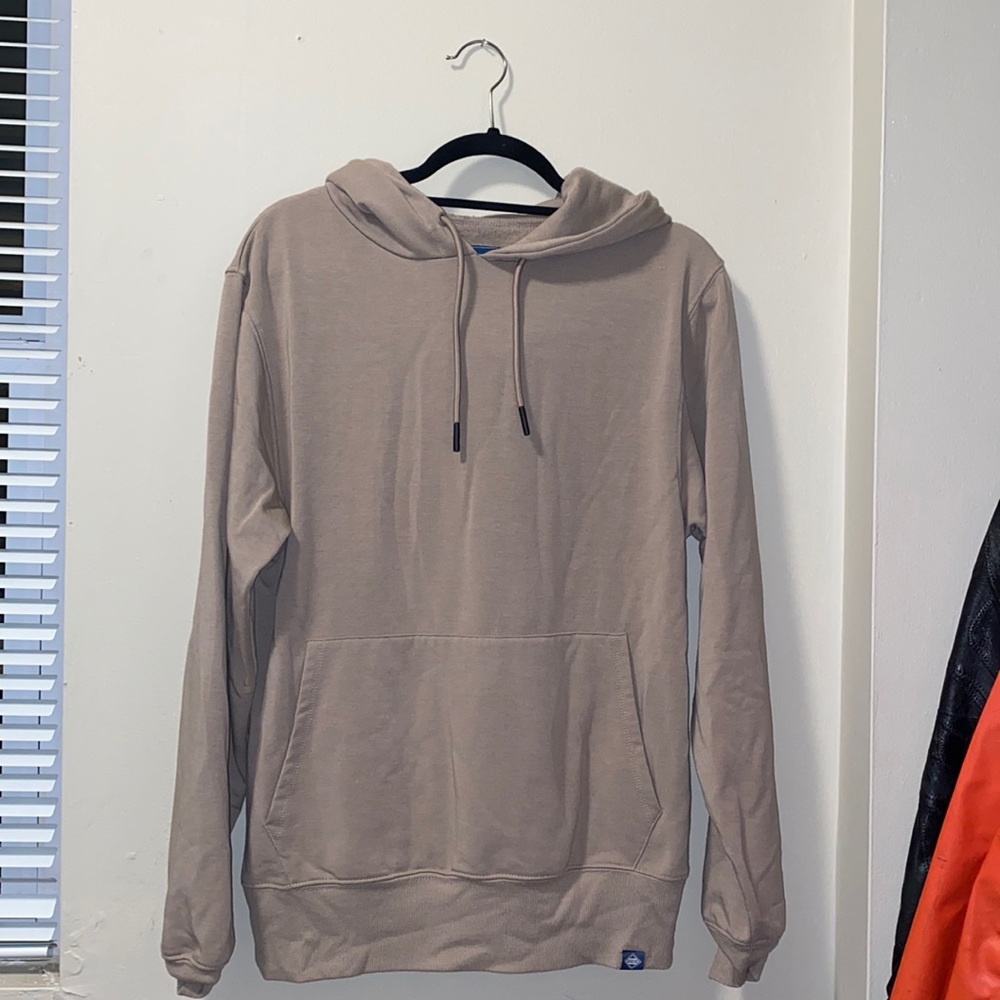 tan hoodie